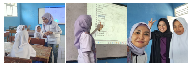 Kelas Bahasa Inggris di Kegiatan Fostering and Empowering the Society - MTS Nurul Huda, Kab. Cianjur