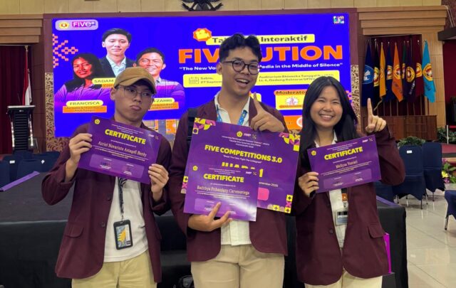 Mahasiswa Digital Communication BINUS @Malang Raih Juara 1 National Creative Reels Competition FIVECOMP 3.0