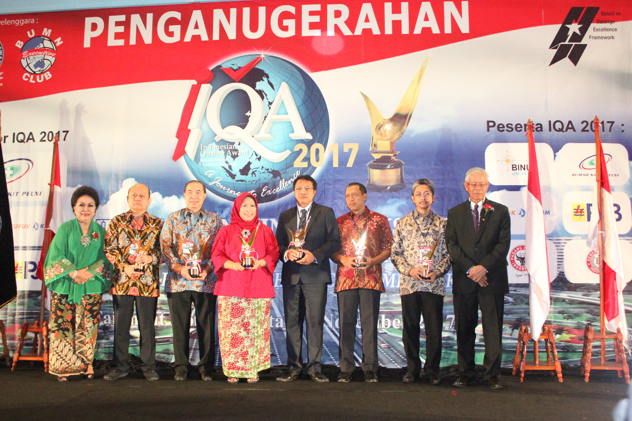 BINUS UNIVERSITY Mendapat 2 Penghargaan Pada Indonesian Quality Award 2017