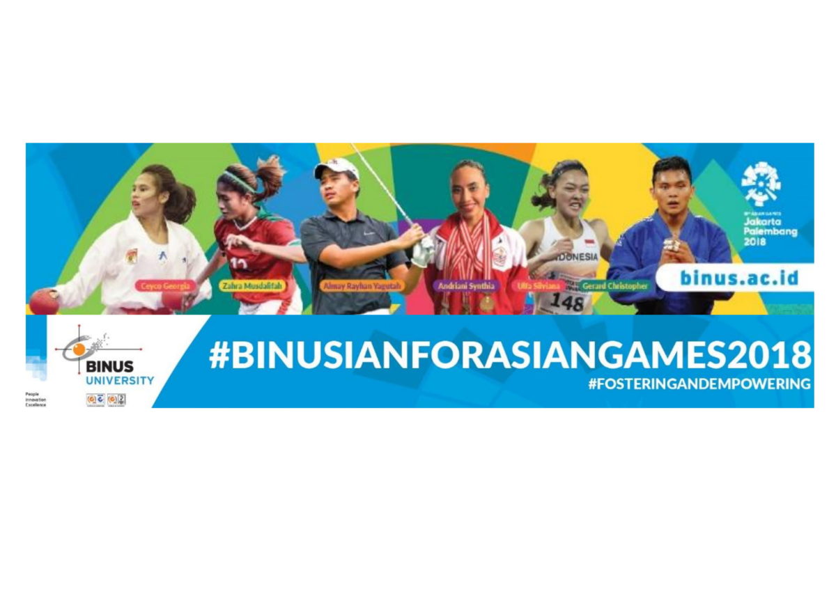 BINUSIAN UNTUK ASIAN GAMES 2018