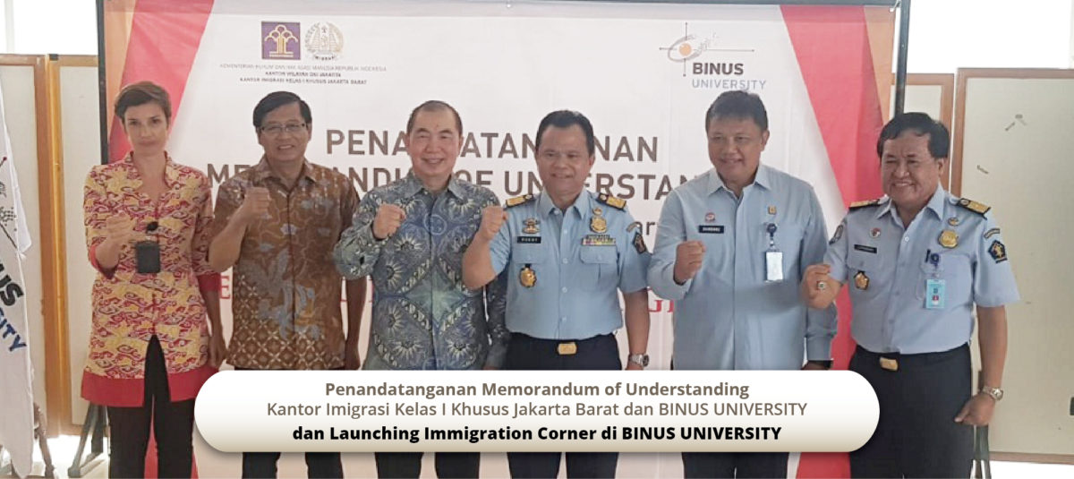 PENDANDATANGAN KERJASAMA DENGAN DIRJEN IMIGRASI UNTUK FACILITATION OF STUDENTS VISA