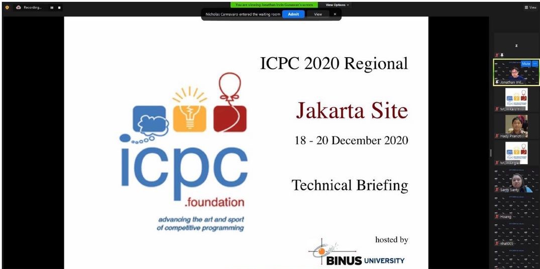 Talenta Muda Indonesia Tunjukkan Kualitas Berkelas Dunia di Ajang ICPC 2020