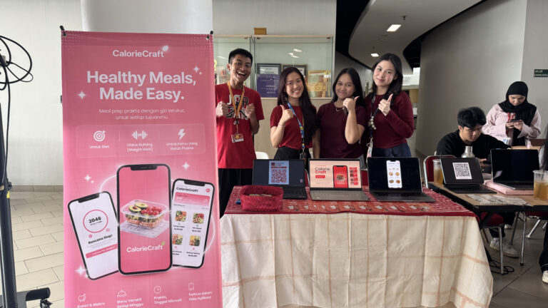 Sulit Cari Makanan Sehat di Tengah Kesibukan, Mahasiswa BINUS @Bekasi Hadirkan CalorieCraft