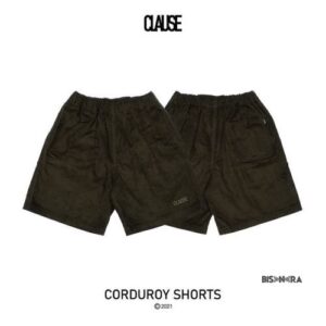 ARMY GREEN CORDUROY SHORTS