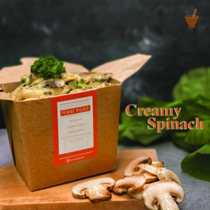 Penne Creamy Spinach