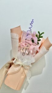 Artificial Flower Pipe Bouquet Medium