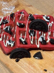 Waffle Red Velvet 3 Topping