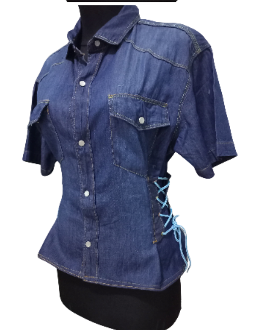 Denim Corset Shirt
