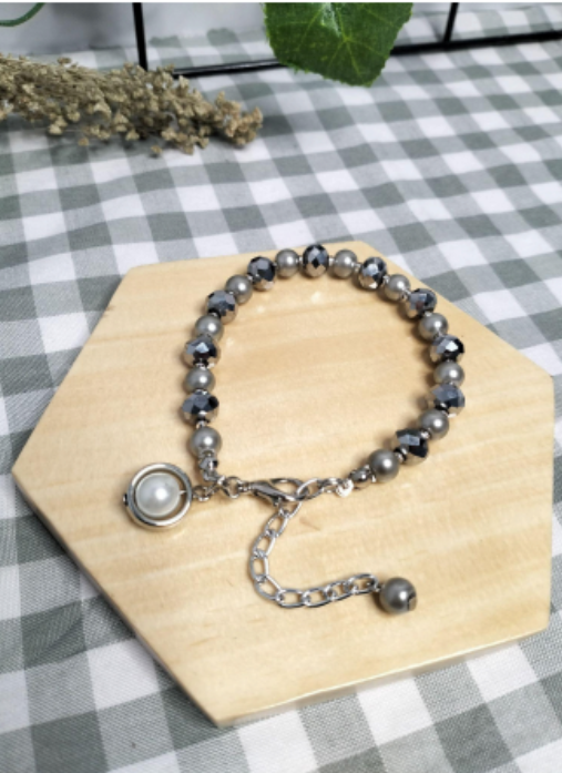 Beaded Bracelet with Charm