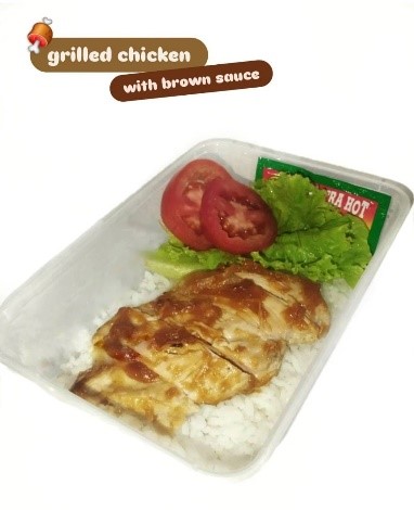 Grilled Chicken with Brown Sauce