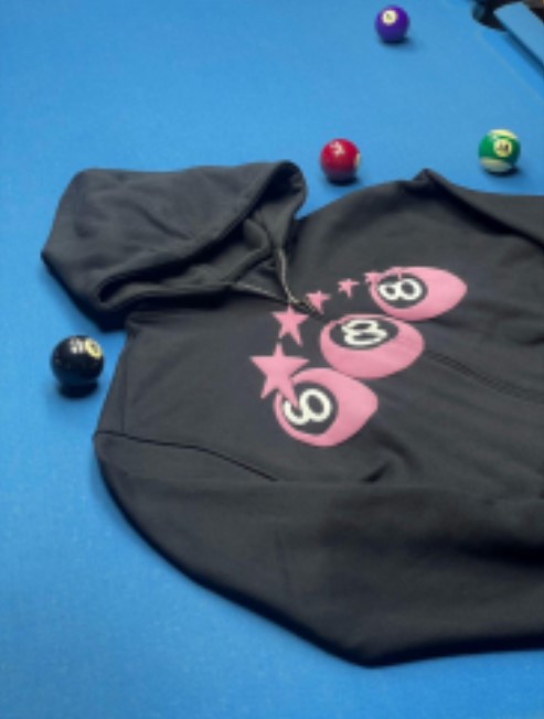 Hoodie Zipper Boxy 8 Ball