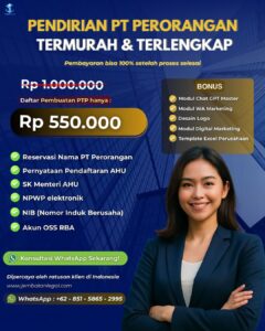 Jembatan Legal -  Pendirian PT perorangan 