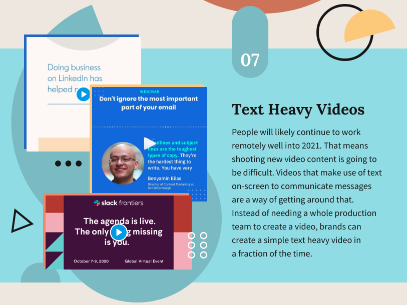 Trend 07: Text Heavy Videos