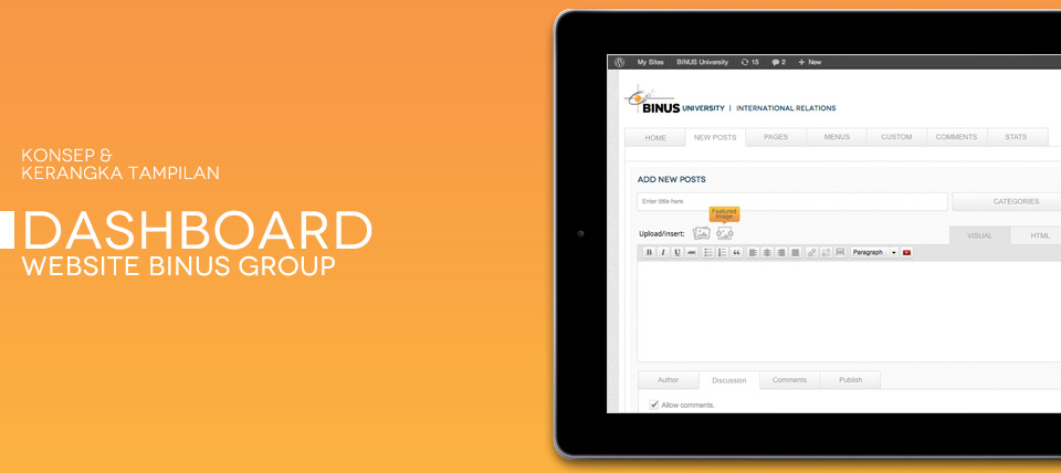 Konsep Dashboard Website BINUS Group
