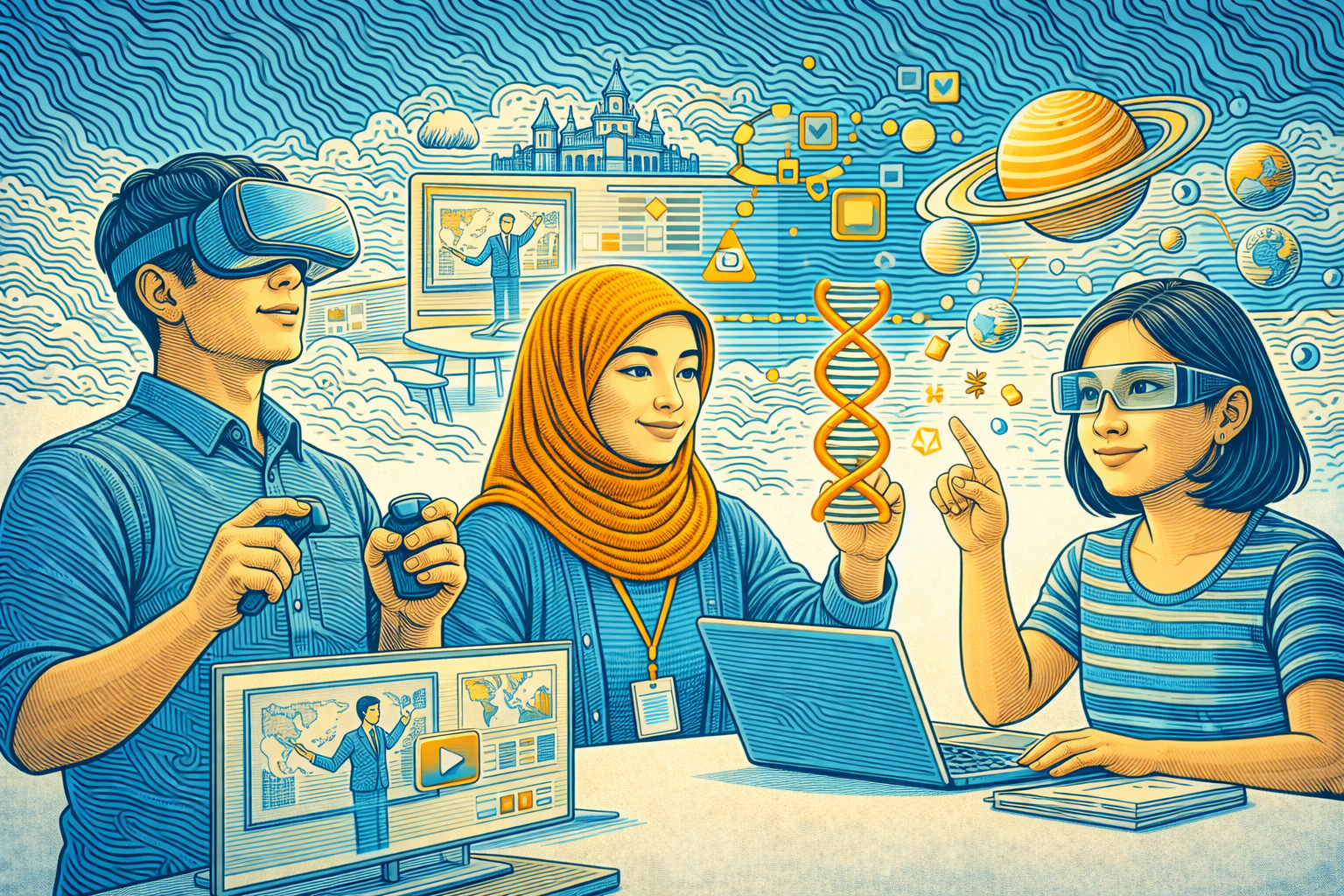 Dari Ruang Kelas ke Dunia Virtual: Revolusi Baru Pembelajaran Interaktif  