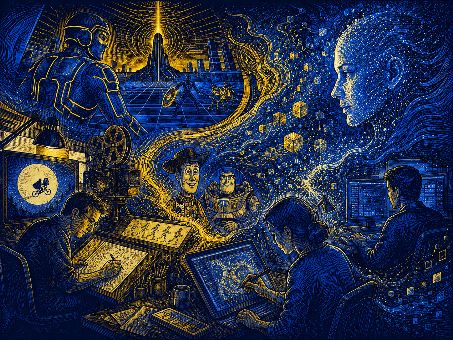 Tron, Toy Story dan Gen-AI. Membincang Soal Authorship dan Kreativitas Manusia.