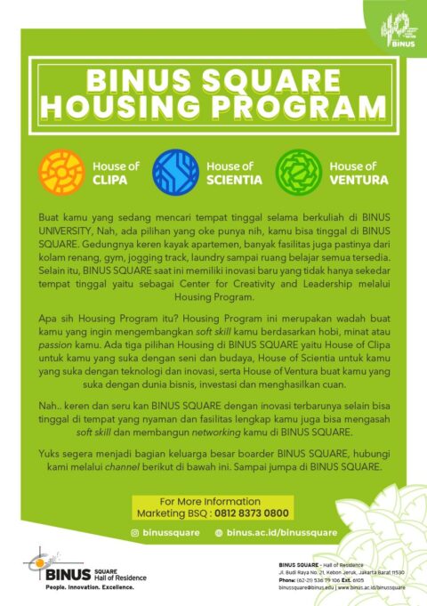 BINUS Square Housing Program