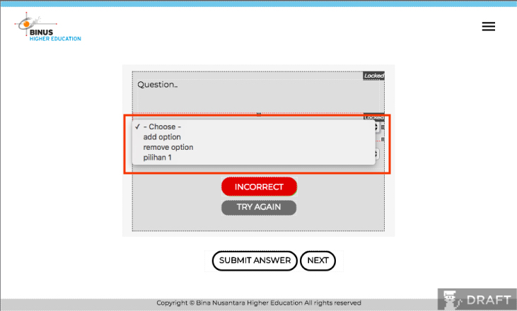Panduan Kuis Drop Down Bits
