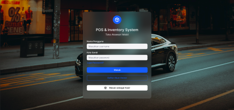 Sistem Point of Sale dan Manajemen Inventaris untuk toko aksesoris mobil