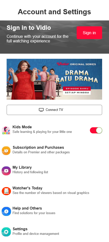 Dashboard Streaming Apps