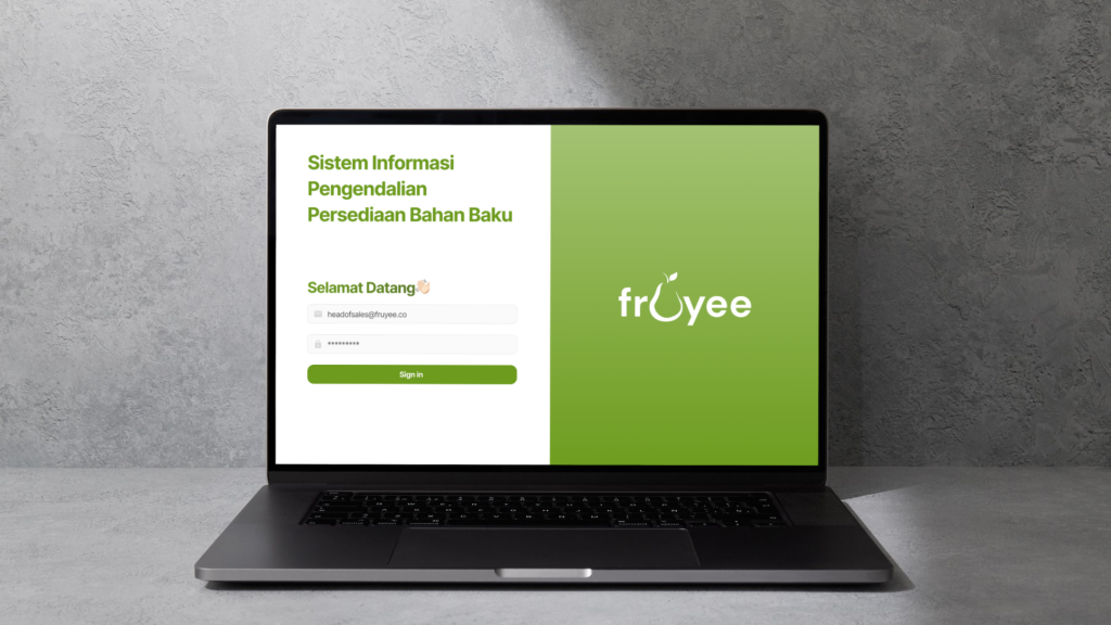 Sistem informasi pengendalian persediaan bahan baku berbasis website 
