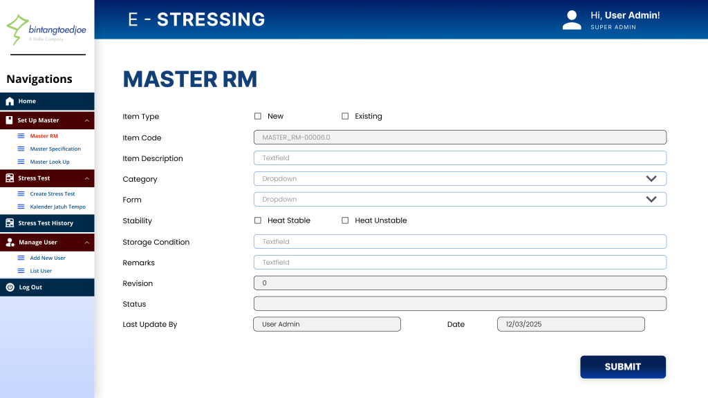 Sistem Informasi E-Stressing