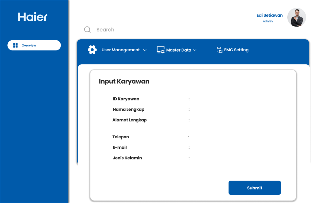 Perancangan E-Hrm Untuk Mengoptimalkan Kinerja Karyawan Pada Hr  (Department Perusahaan Haier)
