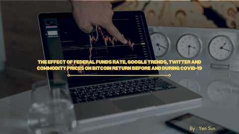 The effect of Federal Funds Rate, Google Trends, Twitter and Commodity Prices on Bitcoin Return Before and During Covid-19