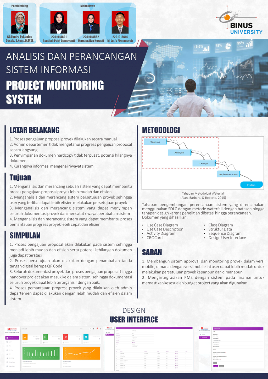 Analisis Dan Perancangan Sistem Informasi Project Monitoring System