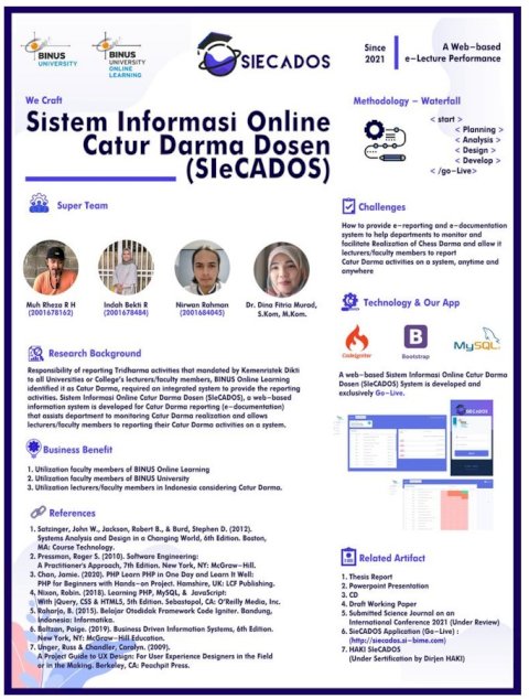 Sistem Informasi Online Catur Darma Dosen (SIeCADOS)