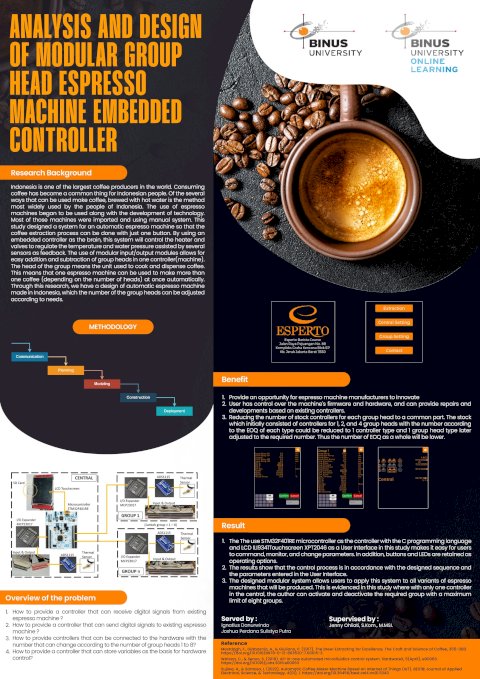 Analisis dan Perancangan Embedded Controller pada Mesin Espresso dengan Kepala Grup Modular
