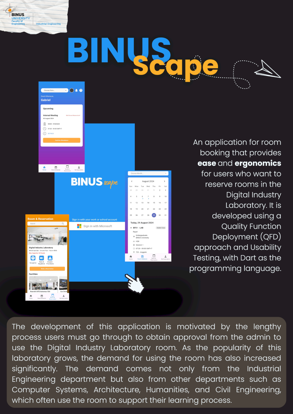 BINUS Scape Application