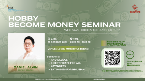 Hobby Become Money Seminar