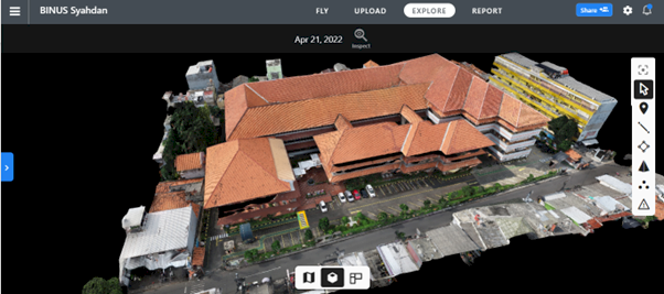 Pemodelan Drone Deploy Gedung Binus Anggrek Berdasarkan Metode Surveying