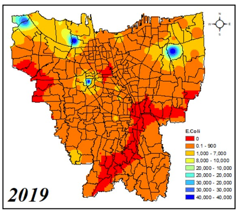 Pemetaan Kualitas Air Tanah DKI Jakarta Terhadap Kontaminan E.Coli dengan Sistem Informasi Geografis (SIG)