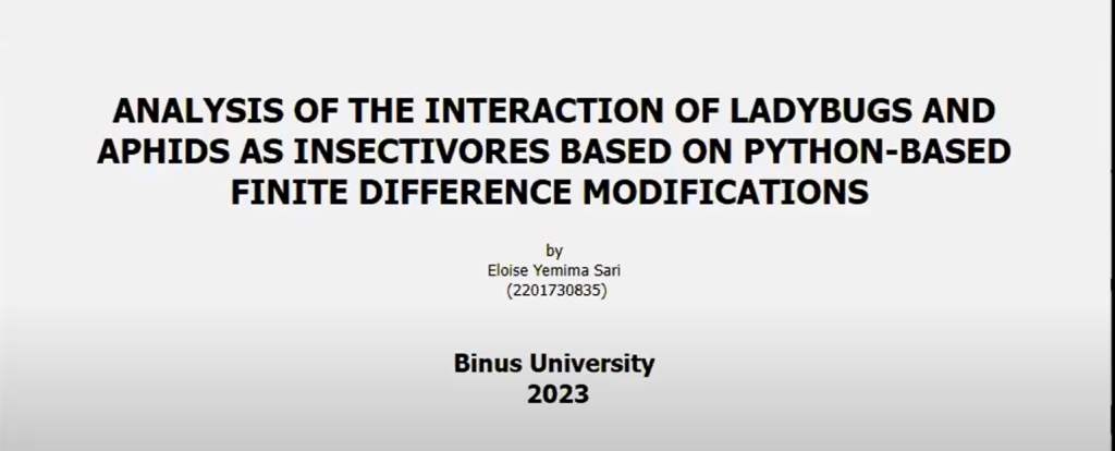Analisis Interaksi Kepik dan Kutu Daun Menggunakan Metode Beda Hingga Nonstandar Berbasis Python