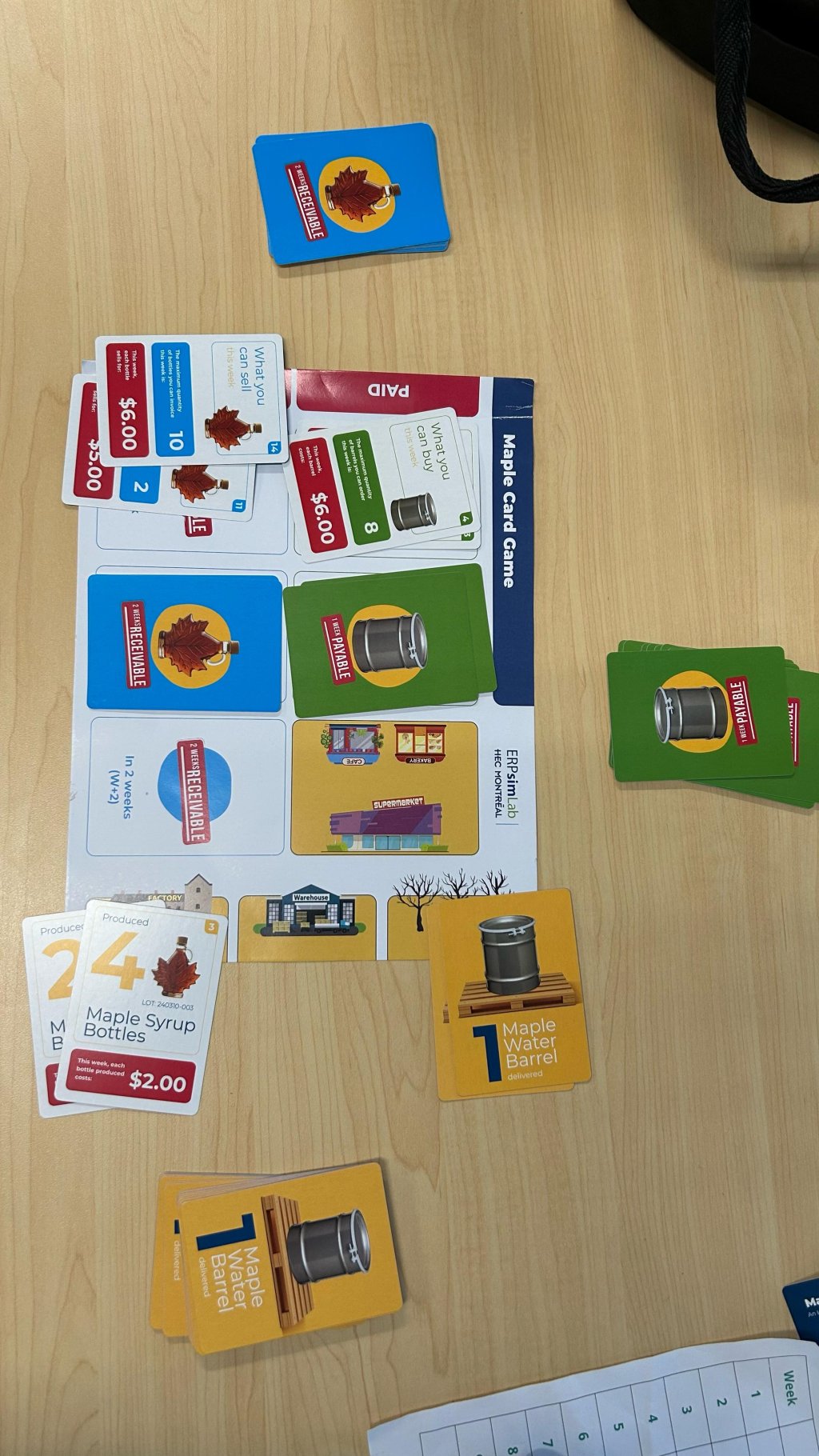 ERP SIM  - Mapple Card Game