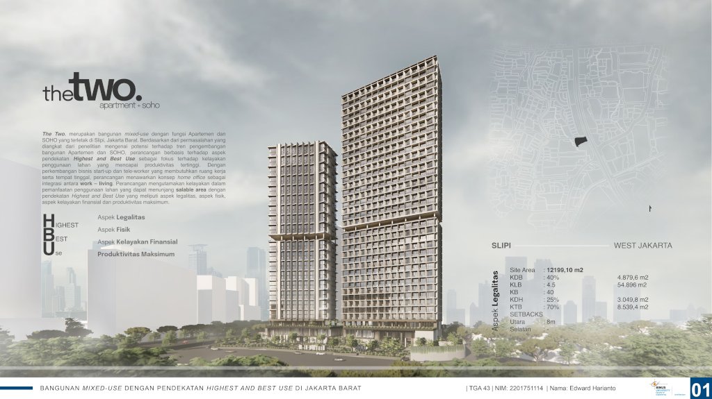 Bangunan Mixed-Use Dengan Pendekatan Highest and Best Use di Jakarta Barat
