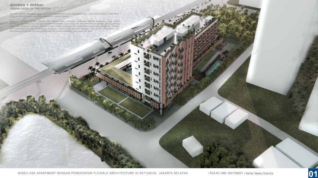 Mixed Use Apartment Dengan Pendekatan Flexible Architecture di Setiabudi, Jakarta Selatan