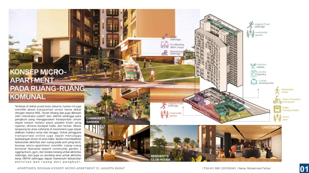 Apartemen dengan Konsep Micro-Apartment di Jakarta Barat