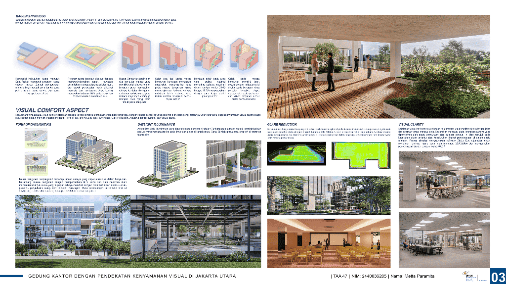 Gedung Kantor dengan Pendekatan Kenyamanan Visual di Jakarta Utara