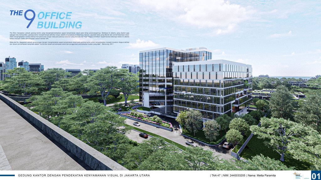 Gedung Kantor dengan Pendekatan Kenyamanan Visual di Jakarta Utara