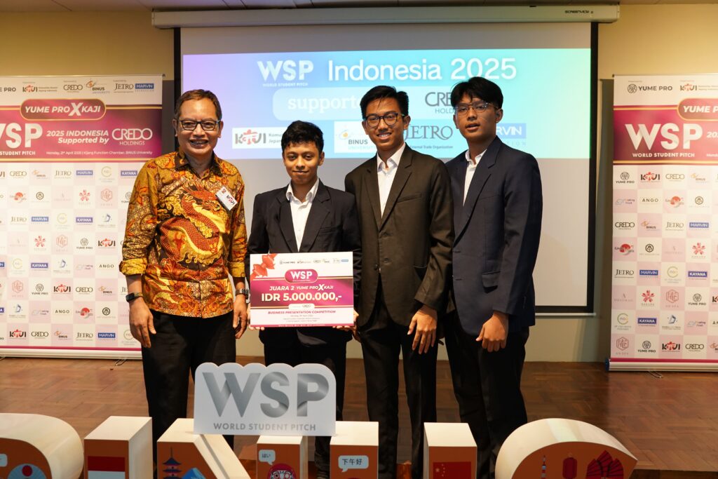 Mahasiswa Program Japanese Popular Culture BINUS University Tunjukkan Inovasi Bisnis di YUME PRO x KAJI Pitching Event