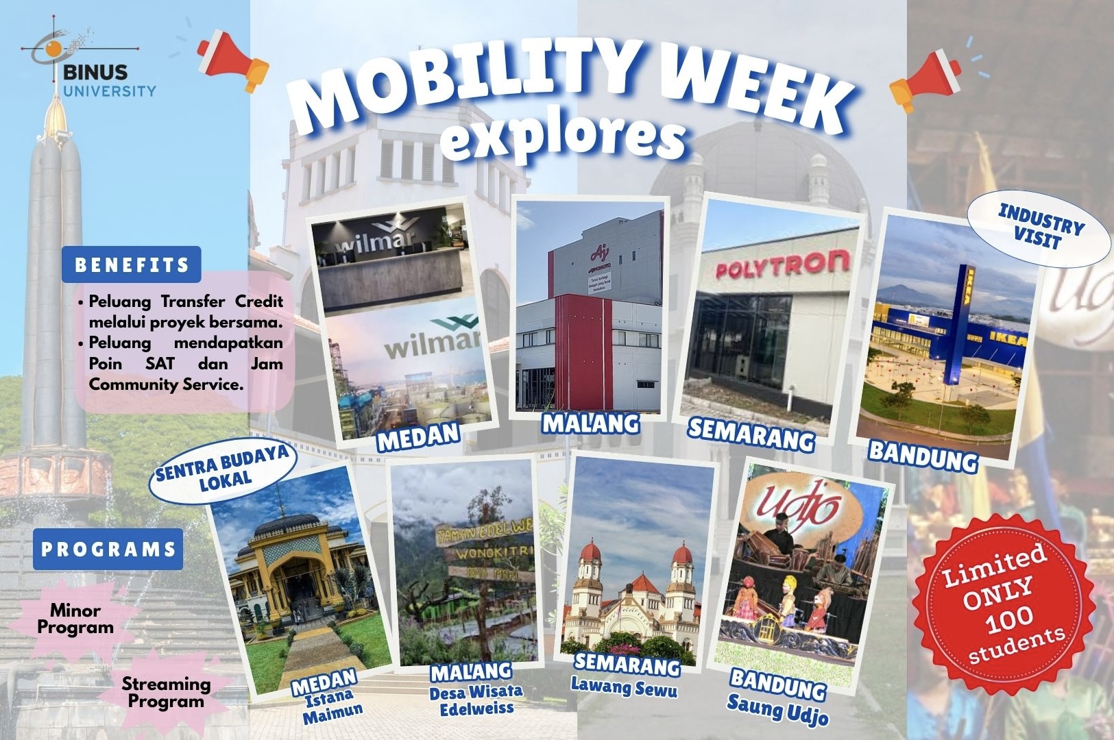 Jelajahi Kampus BINUS Melalui Mobility Program