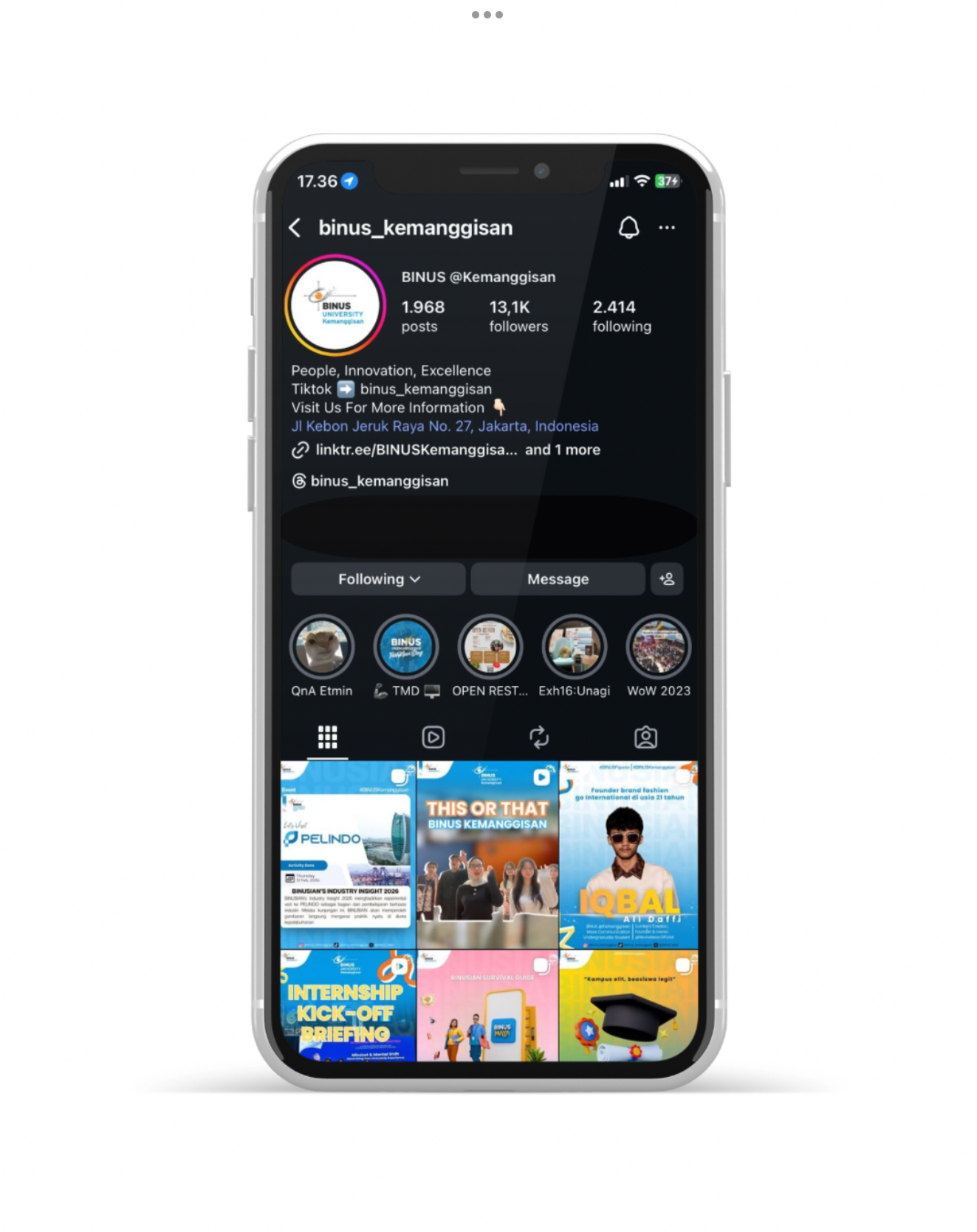 Follow our Instagram for further inquiries and the latest updates, and reach out to us by