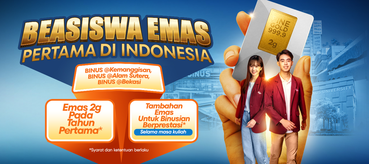 Kesempatan Emas,  BINUS University berikan Beasiswa EMAS