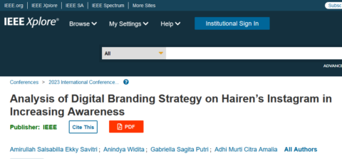 Analysis of Digital Branding Strategy on Hairen’s Instagram in Increasing Awareness