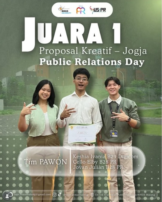 Juara 1 Proposal Kreatif Jogja PR Day Perhumas