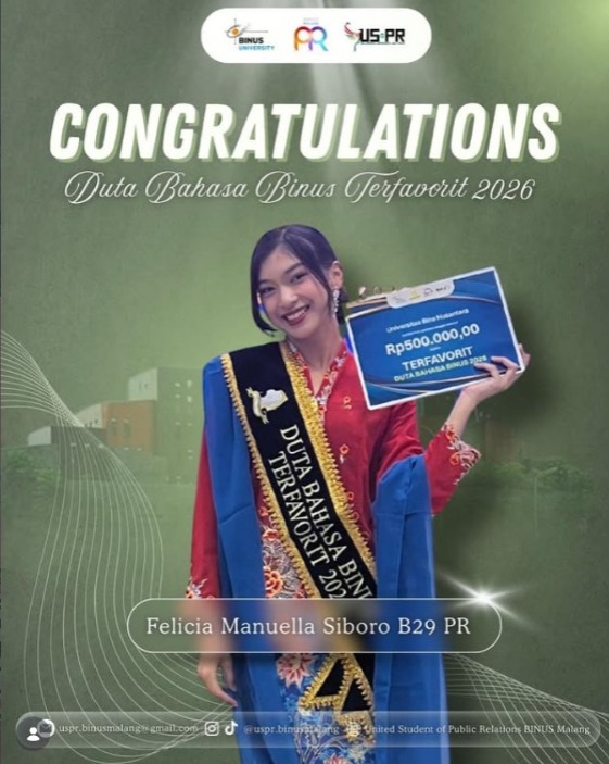 Duta Bahasa Binus Terfavorit 2026