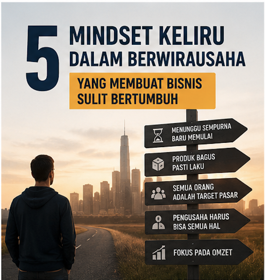 Mindset Keliru dalam Berwirausaha yang Membuat Bisnis Sulit Bertumbuh